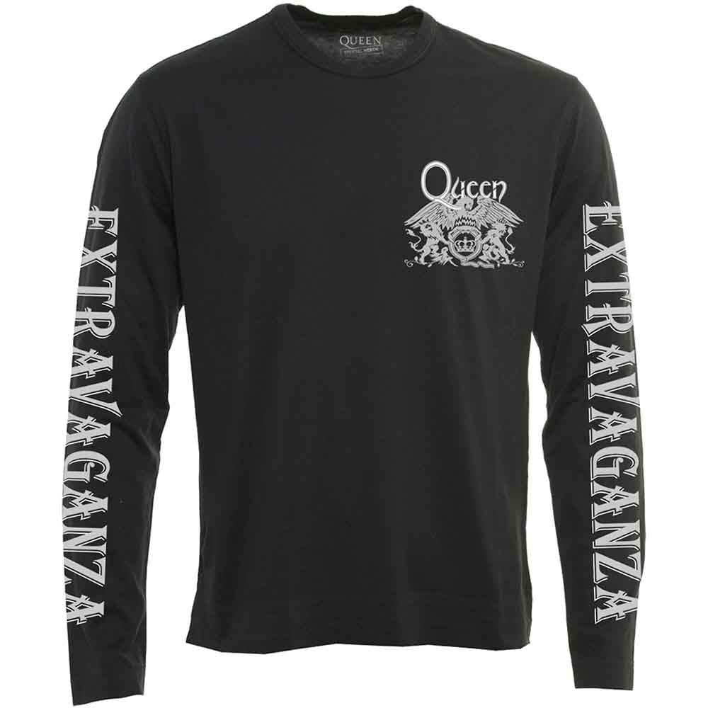QUEEN - EXTRAVAGANZA - Long Sleeve T-Shirt Black
