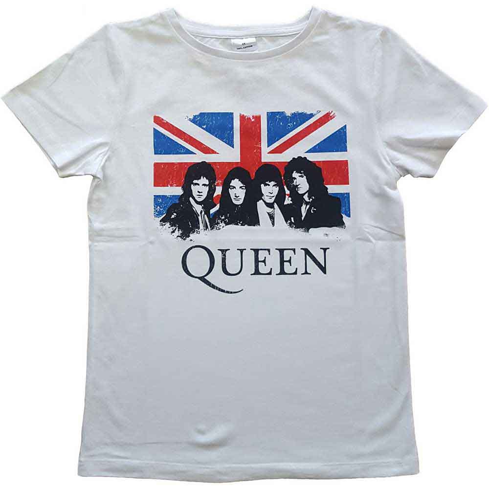 QUEEN - VINTAGE UNION JACK - Kids T-Shirt White