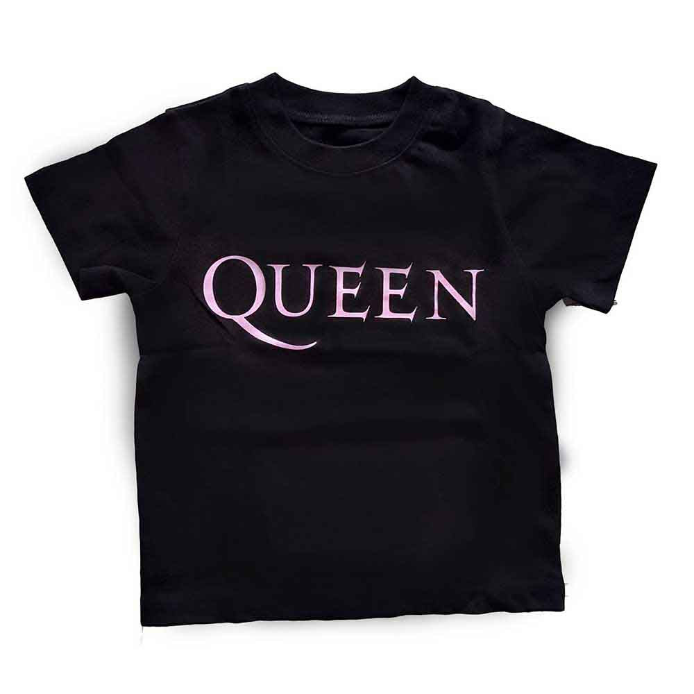 QUEEN - PINK LOGO - Kids Toddler T-Shirt Black
