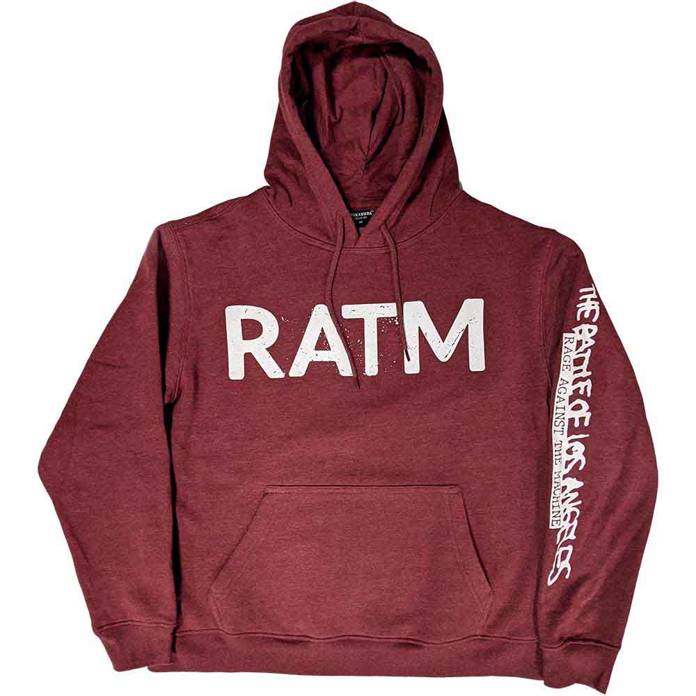 RAGE AGAINST THE MACHINE - BATTLE 99. - Pullover Hoodie Red