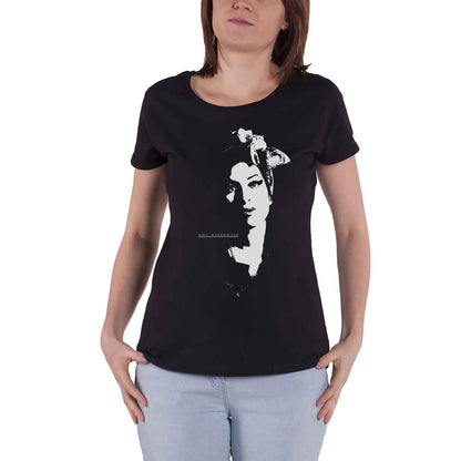 AMY WINEHOUSE - SCARF PORTRAIT - Ladies T-Shirt Black