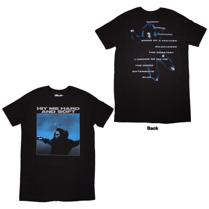 BILLIE EILISH - HMHAS TRACKLIST - T-Shirt Dress Black (Back Print)