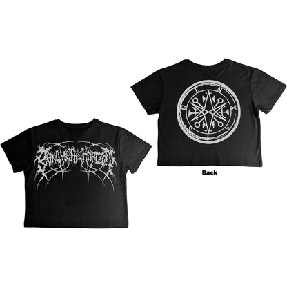 BRING ME THE HORIZON - METAL LOGO GENXSIS - Crop Top Black (Back Print)