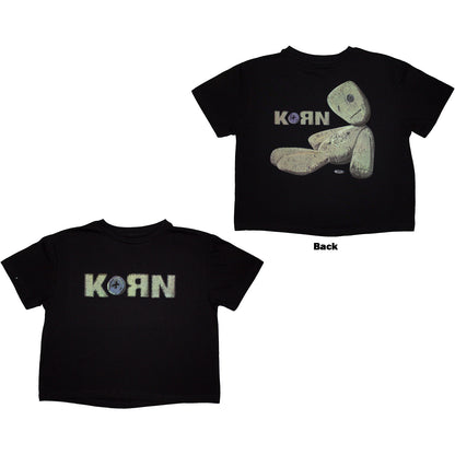 KORN - DOLL ISSUES - Crop Top Black (Back Print)