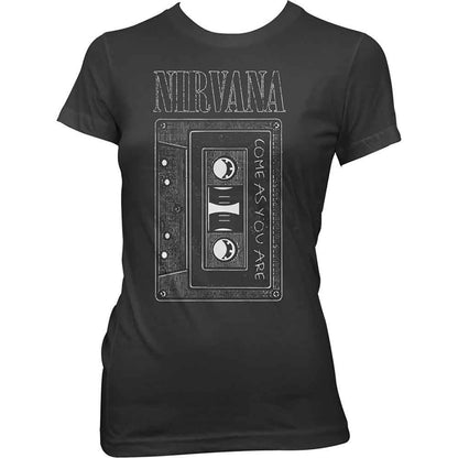 NIRVANA - AS YOU ARE TAPE - Ladies T-Shirt Black