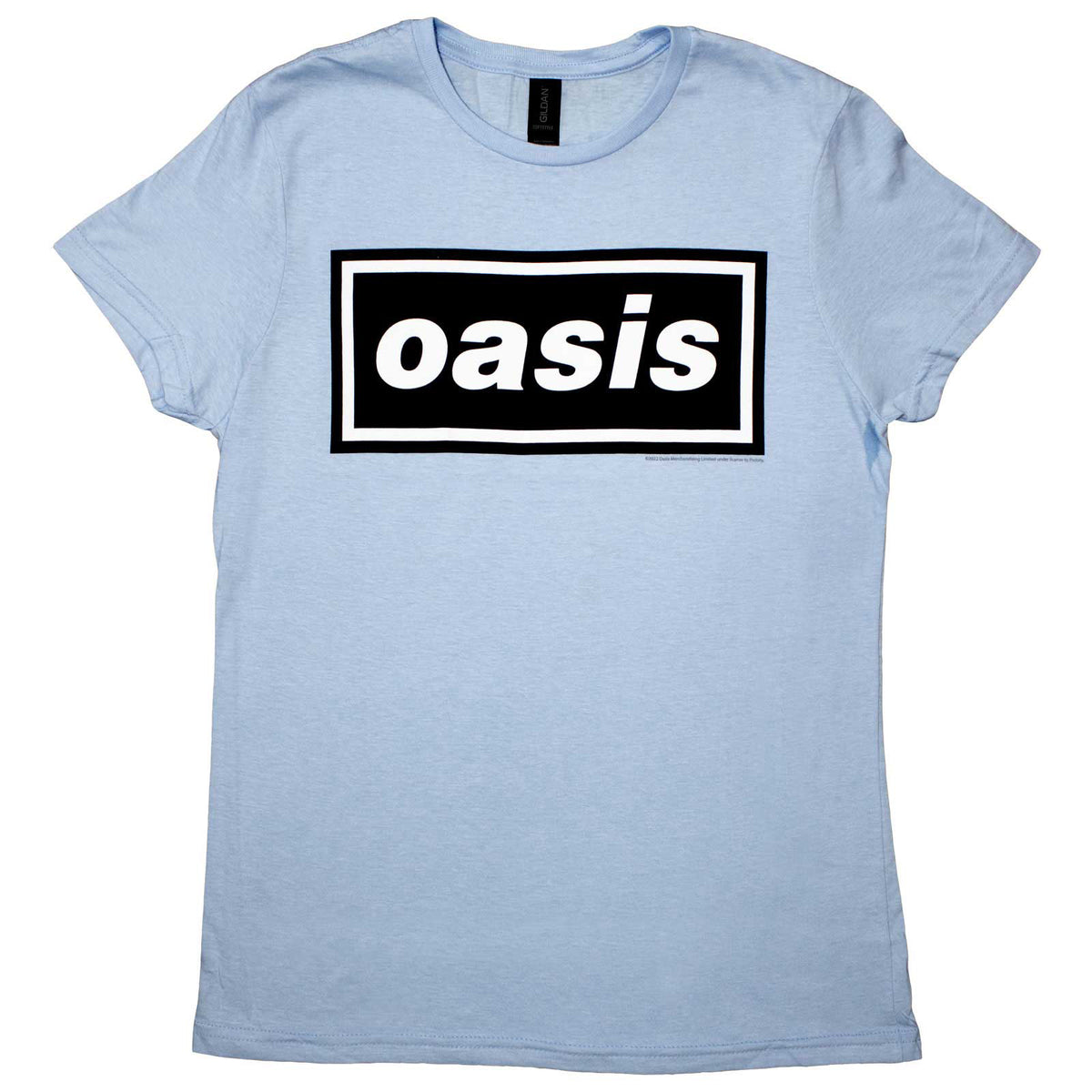 OASIS - DECCA LOGO - Ladies T-Shirt Blue