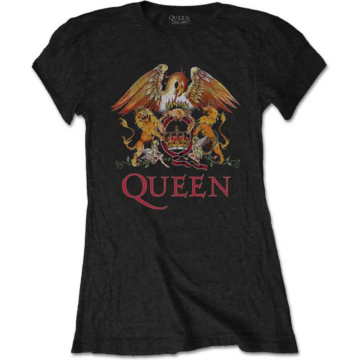 QUEEN - CLASSIC CREST - Ladies T-Shirt Black