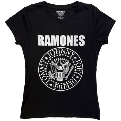 RAMONES - SEAL - Ladies T-Shirt Black (Skinny Fit)