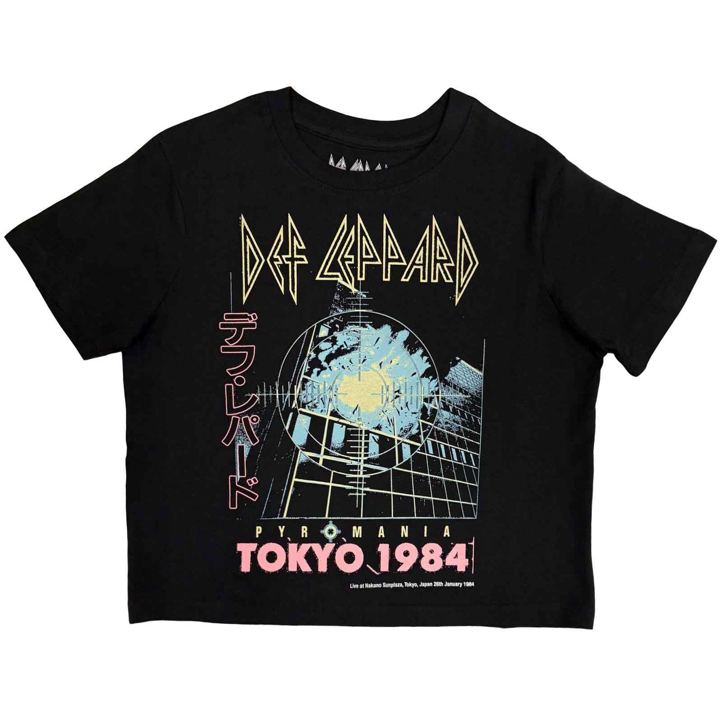DEF LEPPARD - TOKYO - Crop Top Black
