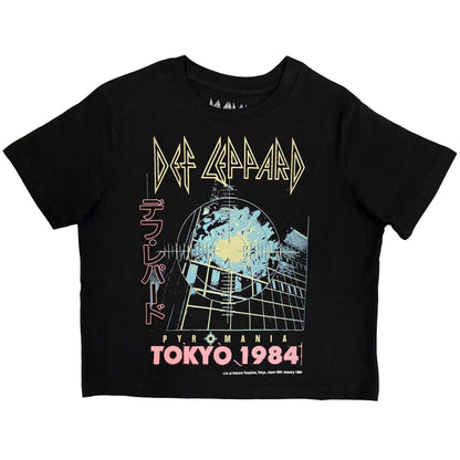 DEF LEPPARD - TOKYO - Crop Top Black