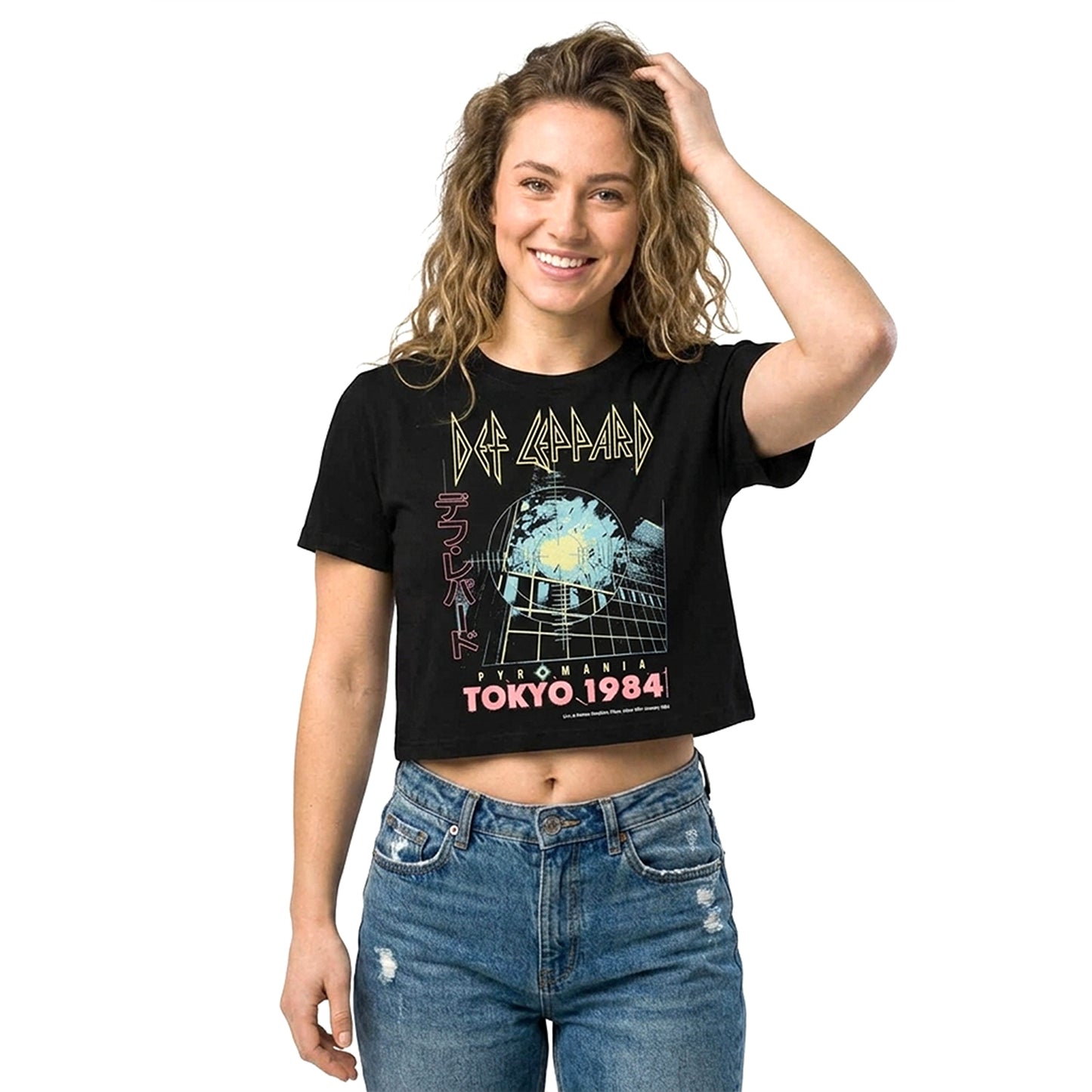DEF LEPPARD - TOKYO - Crop Top Black