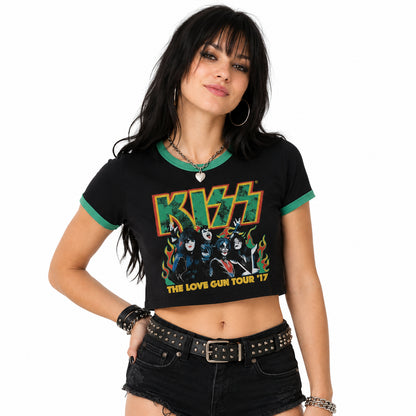 KISS - ST PADDY'S - Crop Top Black