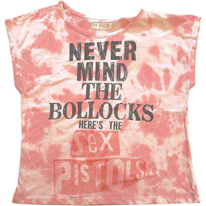 THE SEX PISTOLS - NEVER MIND THE BOLLOCKS - Crop Top Pink (Wash Collection)