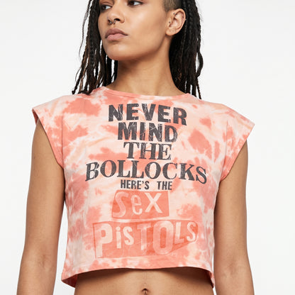 THE SEX PISTOLS - NEVER MIND THE BOLLOCKS - Crop Top Pink (Wash Collection)