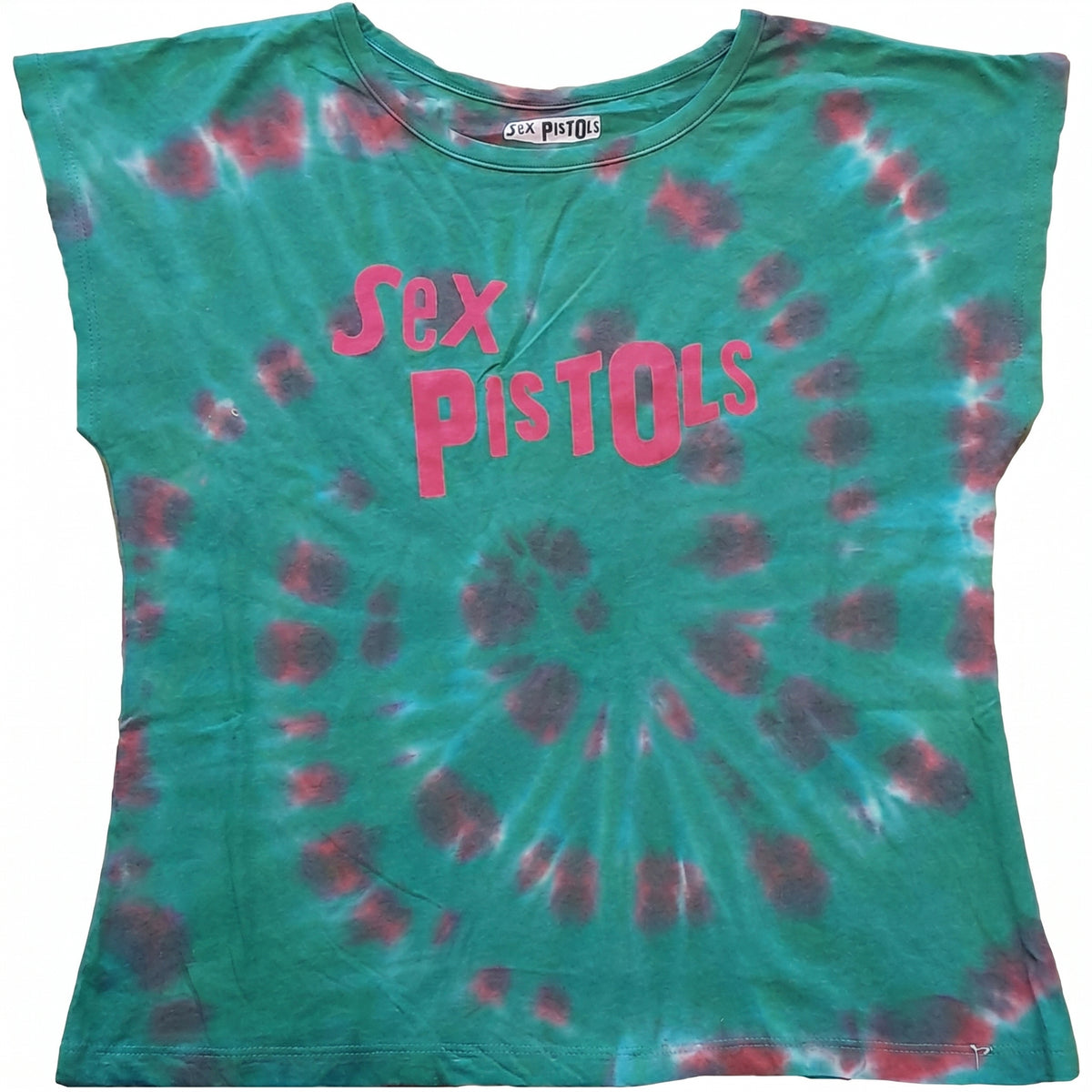 THE SEX PISTOLS - LOGO - Crop Top Green (Wash Collection)