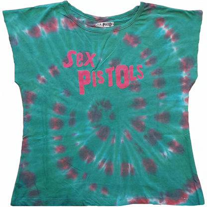 THE SEX PISTOLS - LOGO - Crop Top Green (Wash Collection)