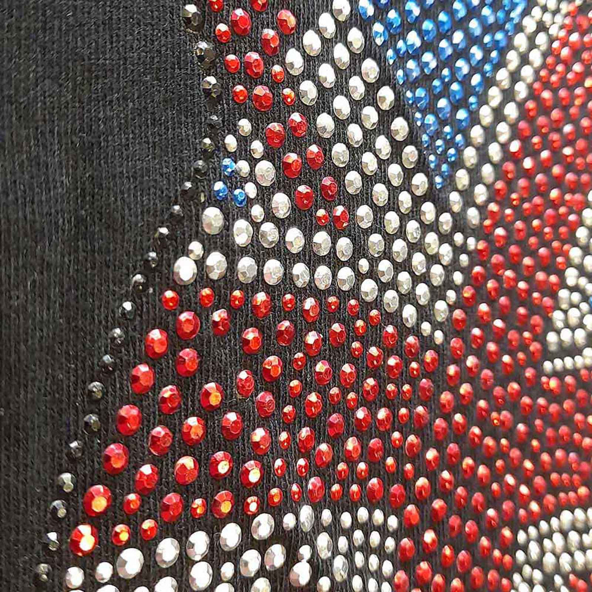 THE ROLLING STONES - CLASSIC UK - Ladies T-Shirt Black (Embellished)