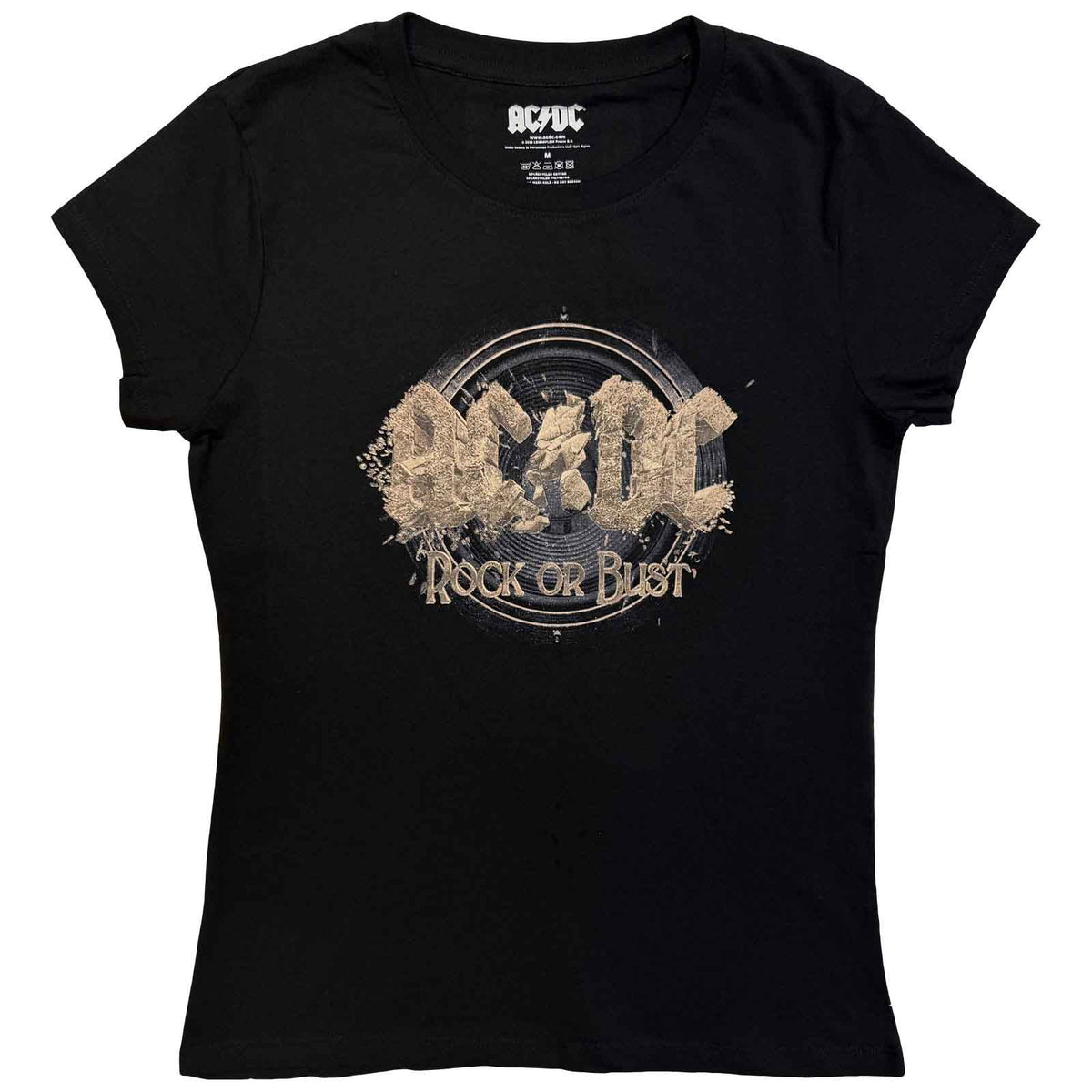 AC/DC - ROCK OR BUST - Ladies T-Shirt Black