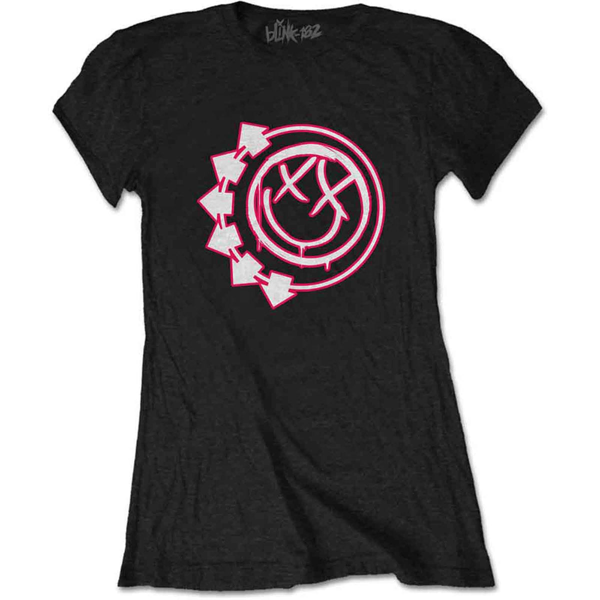 BLINK-182 - SIX ARROW SMILE - Ladies T-Shirt Black