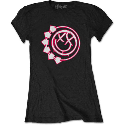 BLINK-182 - SIX ARROW SMILE - Ladies T-Shirt Black