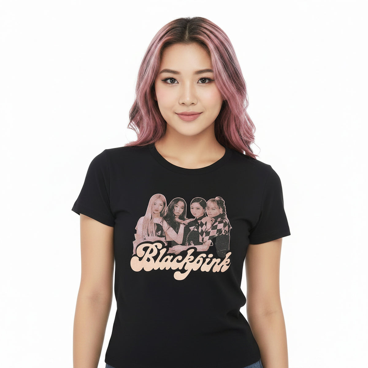 BLACKPINK - PHOTO - Ladies T-Shirt Black