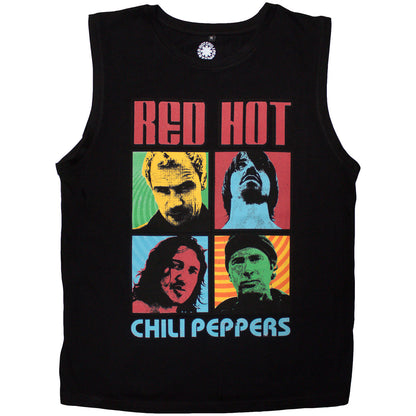 RED HOT CHILI PEPPERS - PORTRAIT PHOTOS - Tank T-Shirt Black