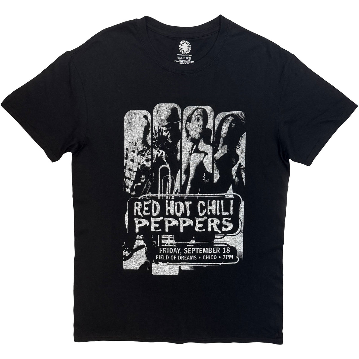 RED HOT CHILI PEPPERS - FIELD OF DREAMS FLYER - T-Shirt Black