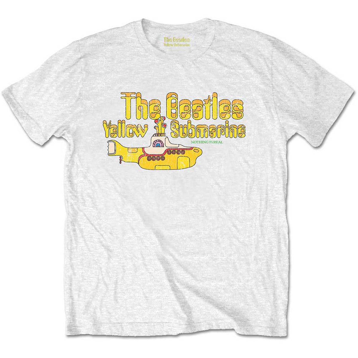 BEATLES, THE - NOTHING IS REAL - Retail Pack T-Shirt White