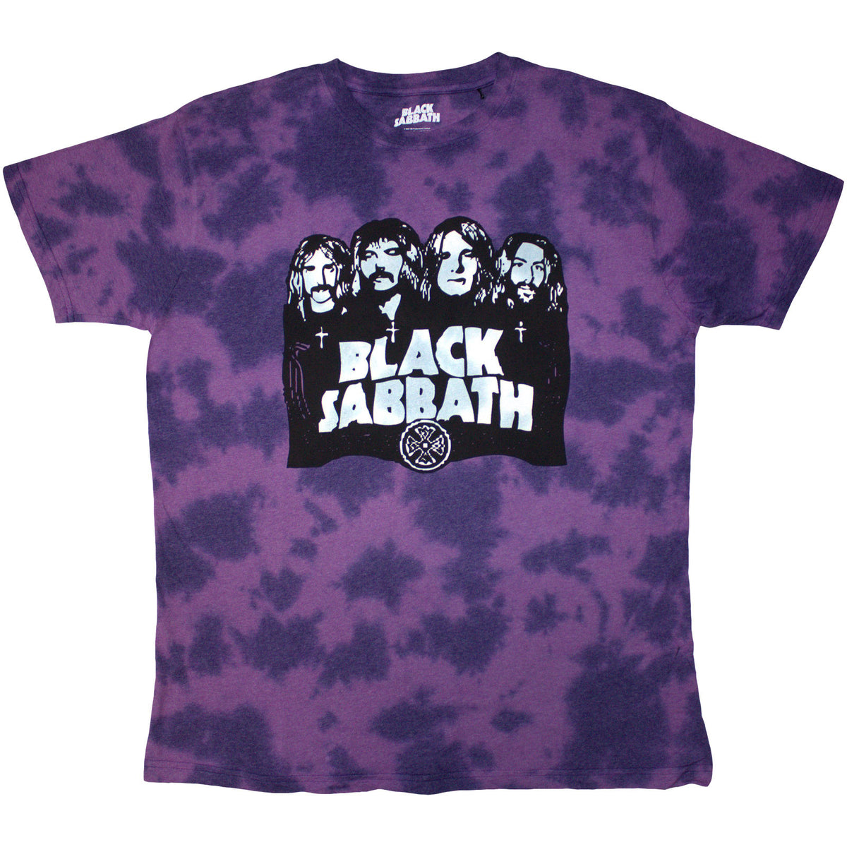 BLACK SABBATH - BAND & LOGO - Kids T-Shirt Purple (Wash Collection)