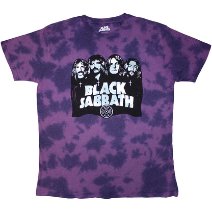 BLACK SABBATH - BAND & LOGO - Kids T-Shirt Purple (Wash Collection)