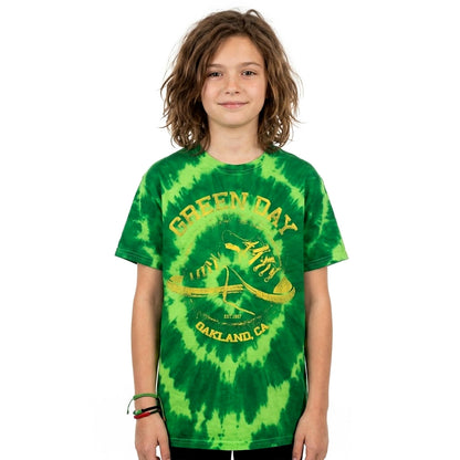 GREEN DAY - ALL STARS - Kids T-Shirt Green (Wash Collection)