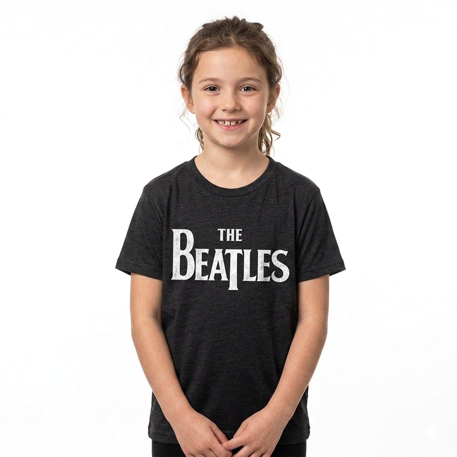THE BEATLES - DROP T - Kids T-Shirt Black