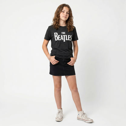 THE BEATLES - DROP T - Kinder T-Shirt Schwarz