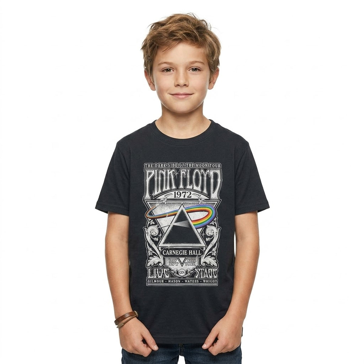 PINK FLOYD - CARNEGIE HALL POSTER - Kids T-Shirt Black