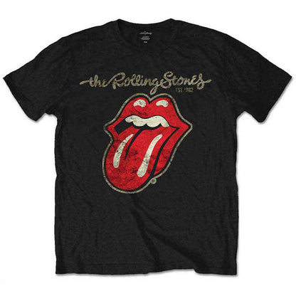 THE ROLLING STONES - PLASTERED TONGUE - Kids T-Shirt Black