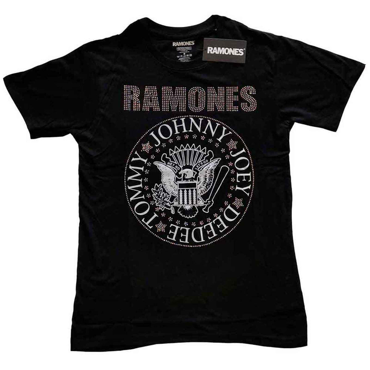 RAMONES - PRESIDENTIAL SEAL - Kids T-Shirt Black (Embellished)