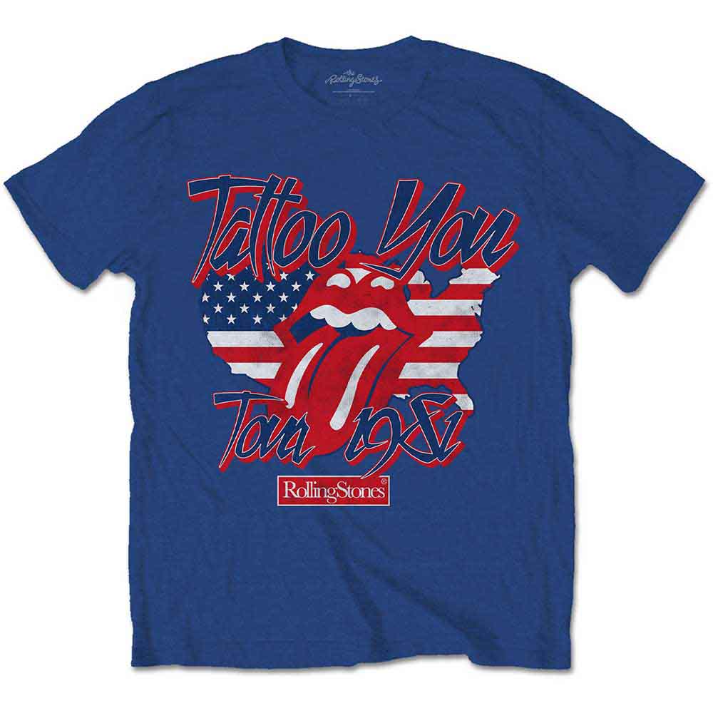 THE ROLLING STONES - TATTOO YOU AMERICANA - T-Shirt Blue