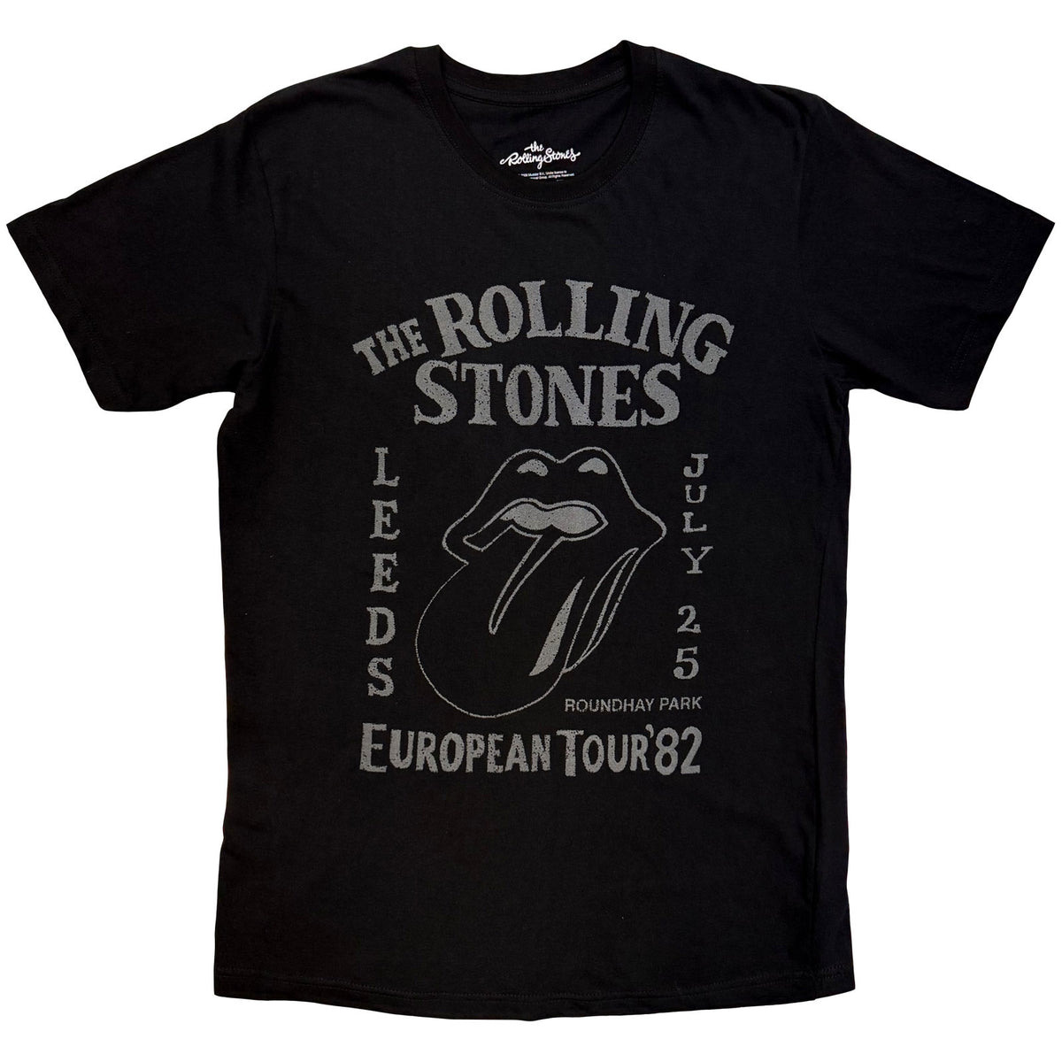 THE ROLLING STONES - EUROPEAN TOUR '82 - T-Shirt Black