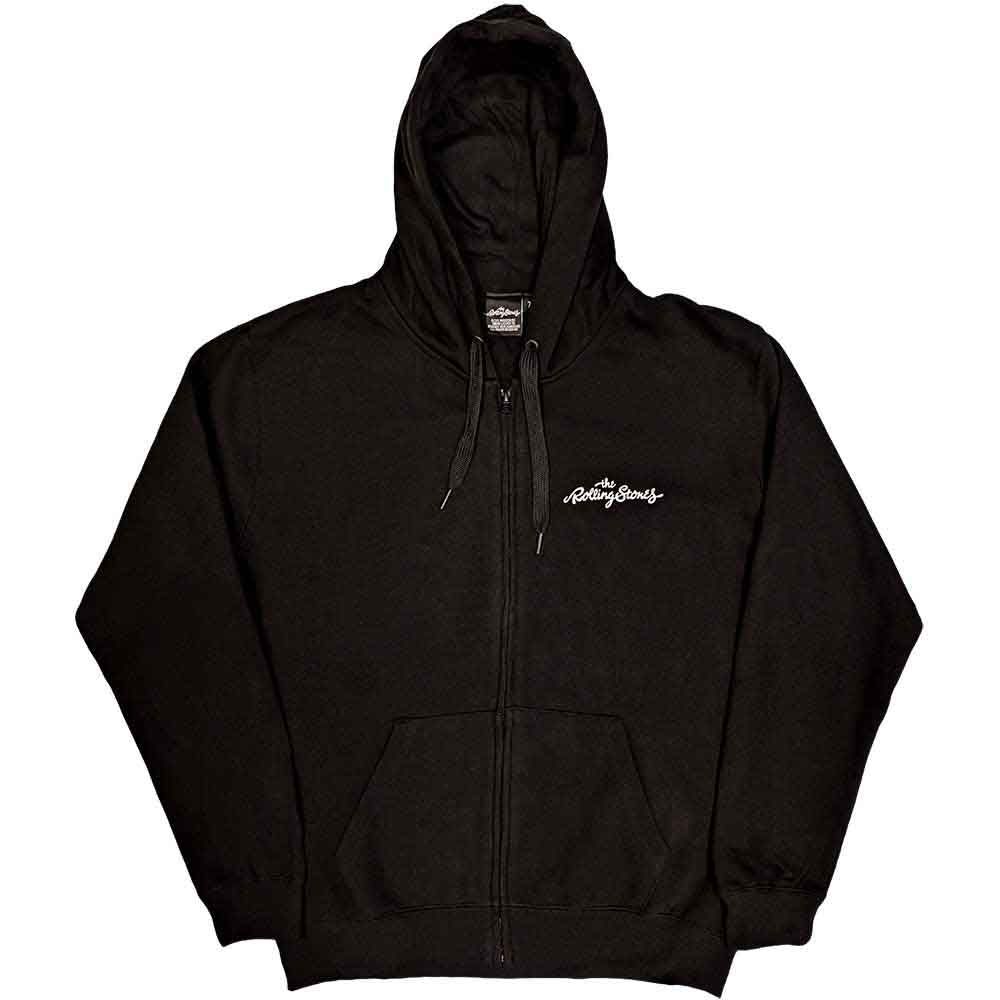 THE ROLLING STONES - CLASSIC TONGUE - Zipped Hoodie Black