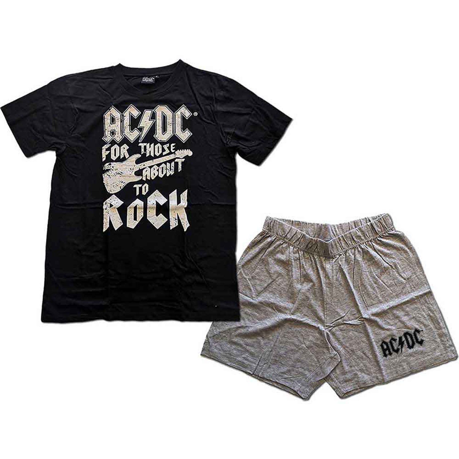 AC/DC - FTATR GUITAR - Summer Pyjamas Black, Grey