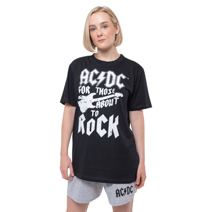 AC/DC - FTATR GUITAR - Summer Pyjamas Black, Grey