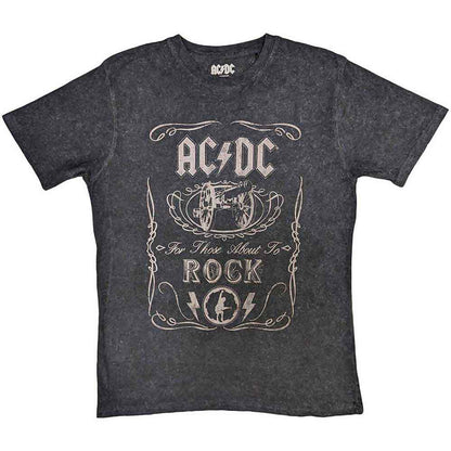 AC/DC - CANNON SWIG - T-Shirt Black (Wash Collection)