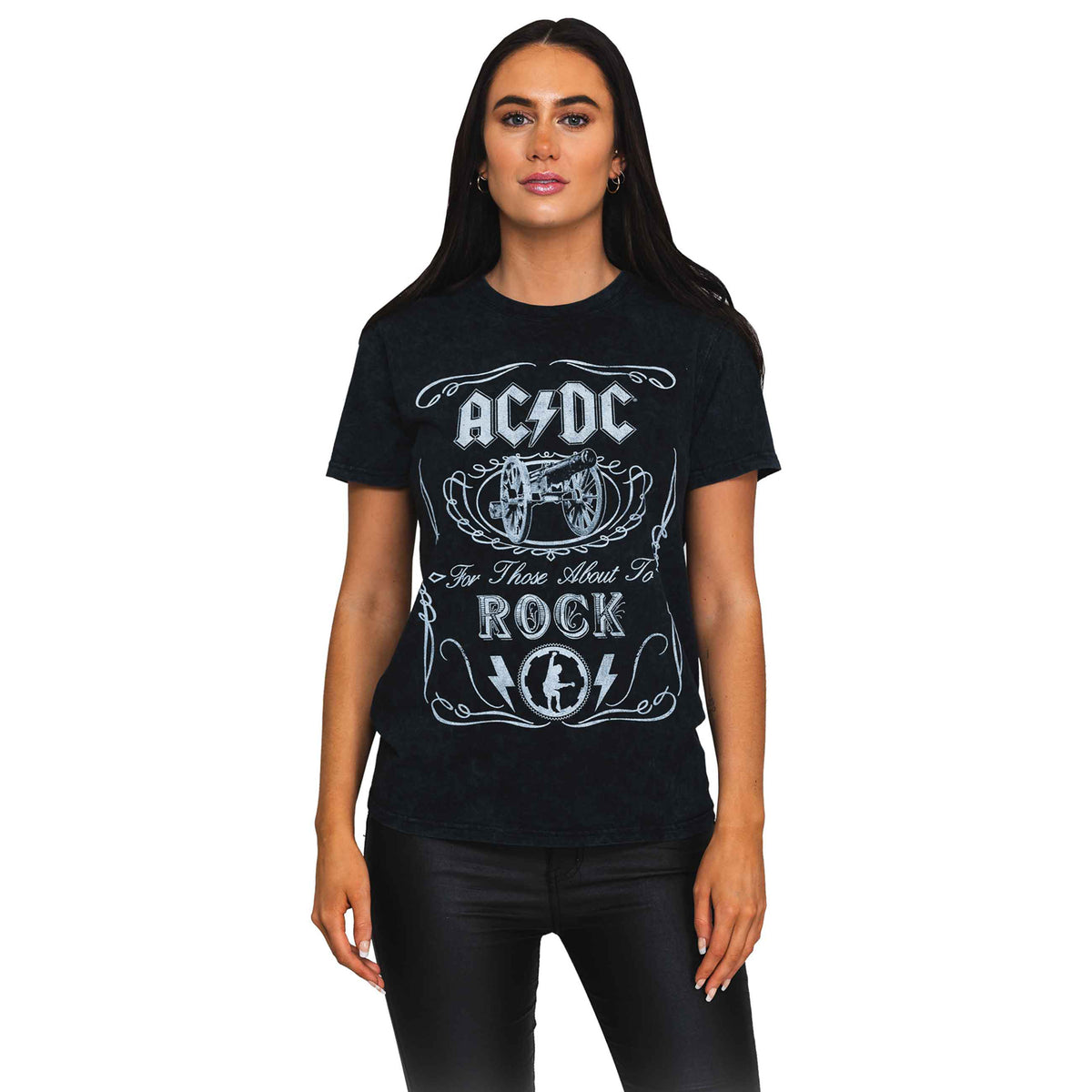 AC/DC - CANNON SWIG - T-Shirt Black (Wash Collection)