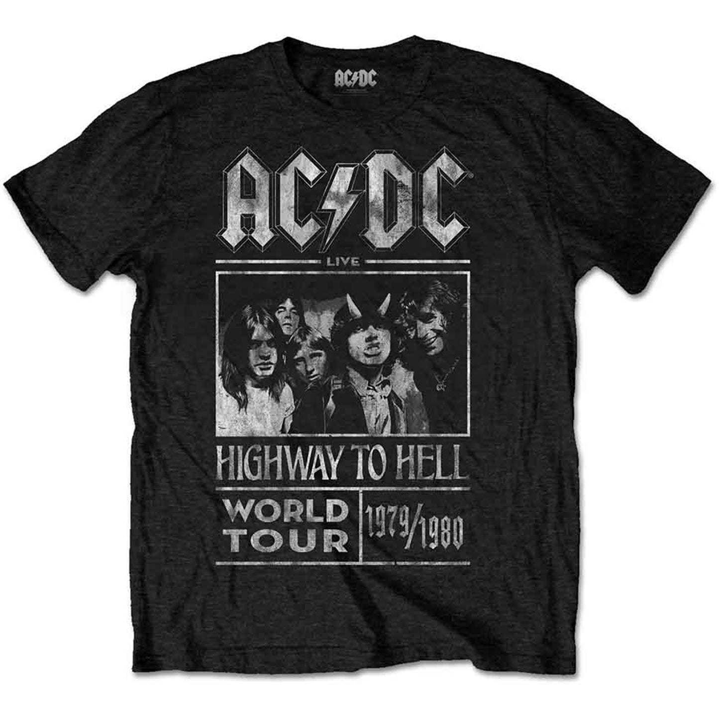 AC/DC - HIGHWAY TO HELL WORLD TOUR 1979/1980 - T-Shirt Black