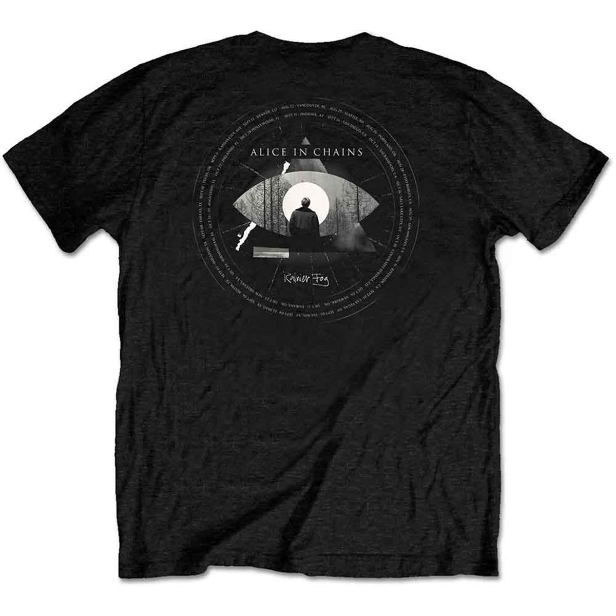 ALICE IN CHAINS - FOG MOUNTAIN - T-Shirt Black (Back Print)