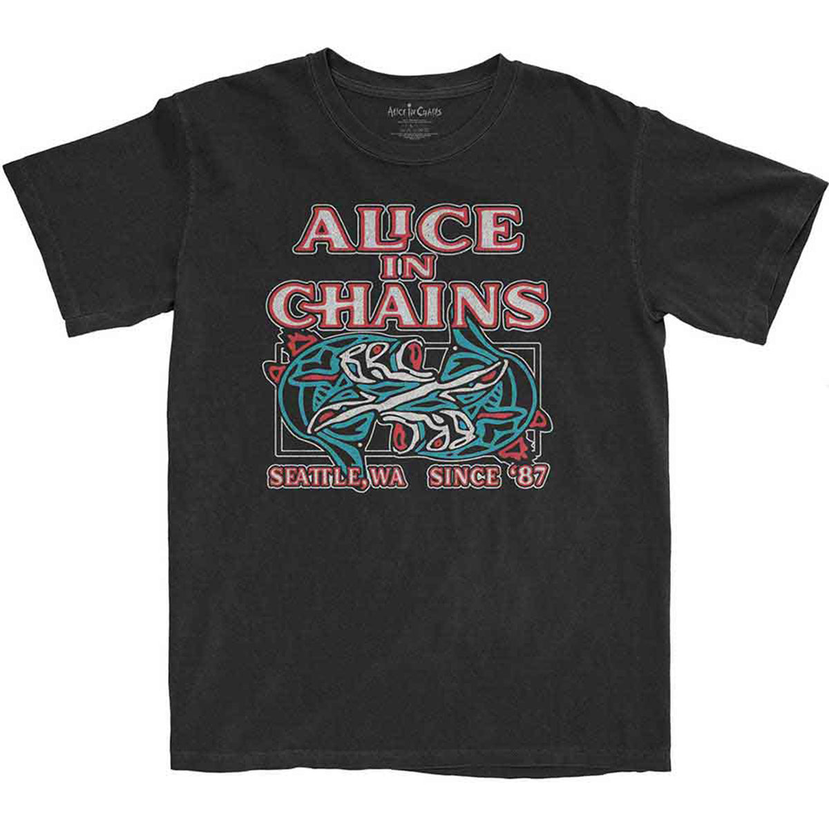 ALICE IN CHAINS - TOTEM FISH - T-Shirt Black