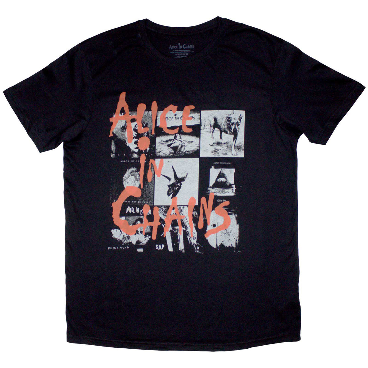 ALICE IN CHAINS - ALBUMS MONTAGE - T-Shirt Black