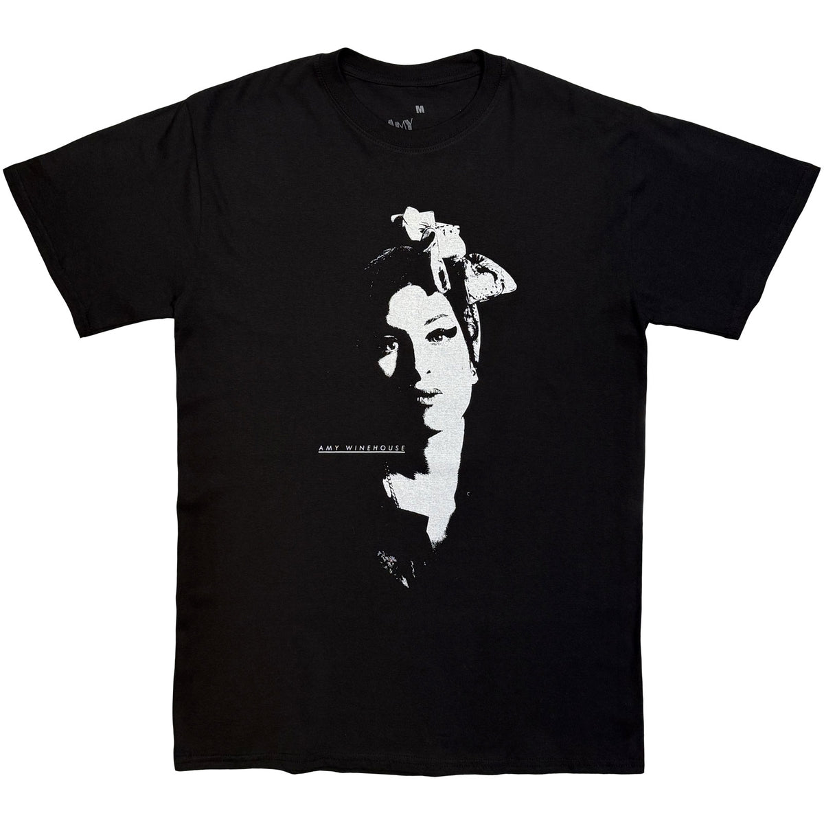 AMY WINEHOUSE - SCARF PORTRAIT - T-Shirt Black