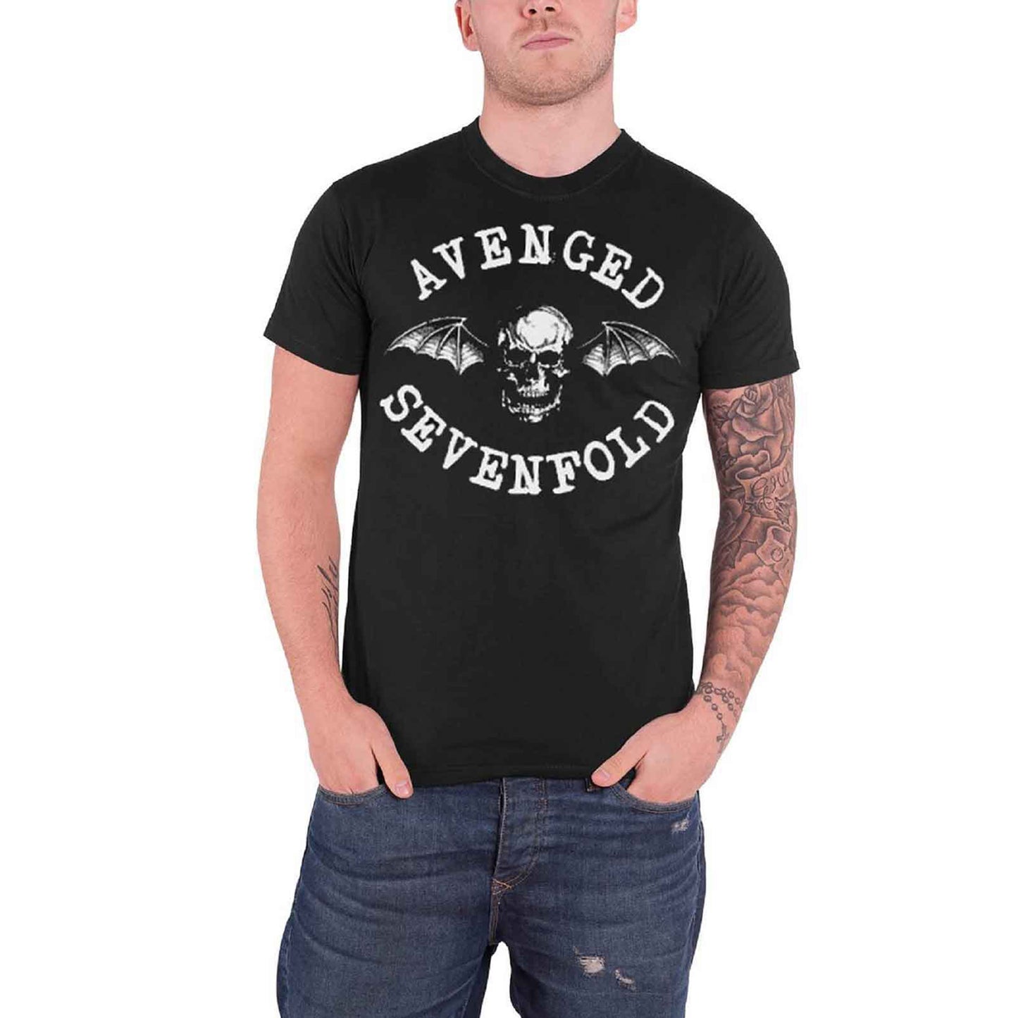 AVENGED SEVENFOLD - CLASSIC DEATH BAT - T-Shirt Black