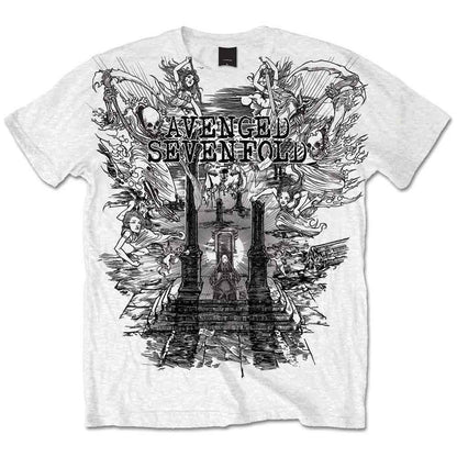 AVENGED SEVENFOLD - LAND OF CAIN - T-Shirt White